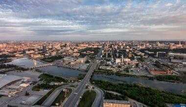 Фото вид на Челябинск с высоты