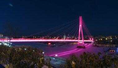 фото моста влюбленных в Тюмени