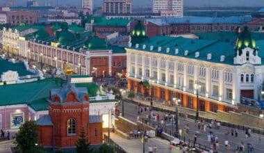Фото вид на город Омск сверху